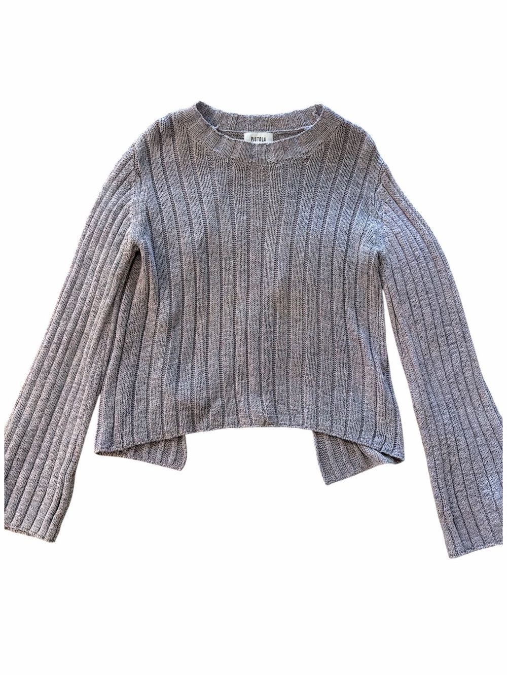 Pistola Ribbed Crewneck Sweater in Light Lilac